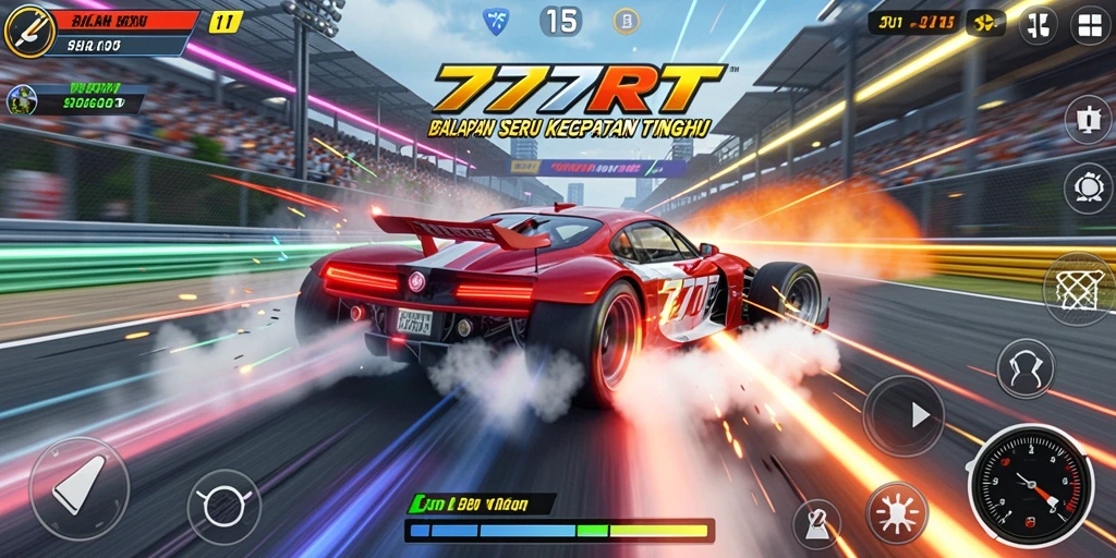 Tampilan gameplay Racing yang penuh adrenalin dan kecepatan tinggi.