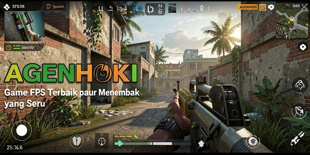 Tampilan gameplay AGENHOKI yang mendebarkan dalam aksi FPS.