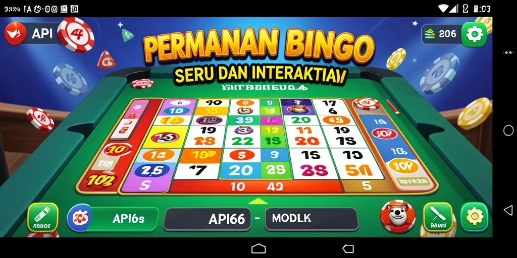 Tampilan gameplay Bingo yang seru dan menyenangkan di API66.