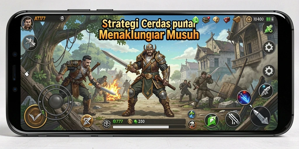 Tampilan gameplay AT777 dengan aksi strategi yang mendebarkan