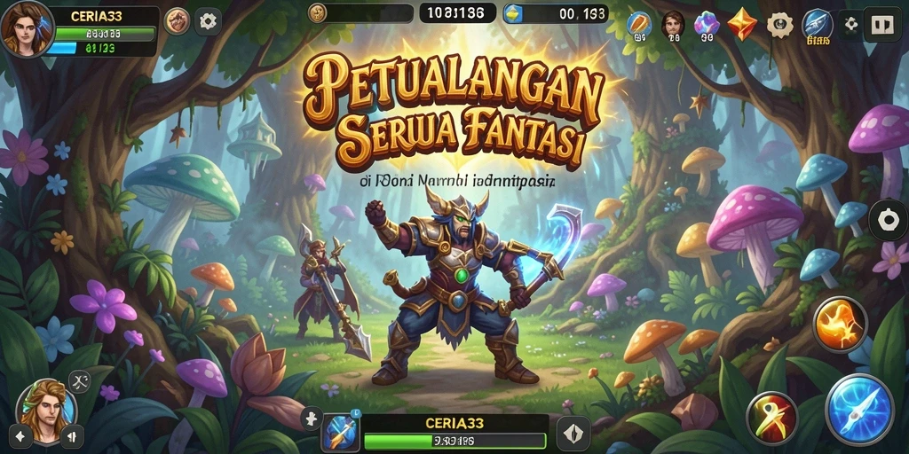 Tangkapan layar yang menunjukkan keindahan dunia petualangan CERIA33.