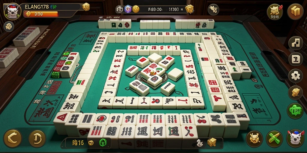 Tangkapan layar menampilkan pengalaman bermain Mahjong yang menegangkan dan menyenangkan.