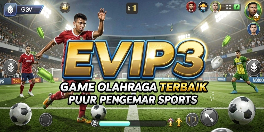 Tangkapan layar gameplay EVIP3 yang menampilkan pertarungan seru dalam olahraga.