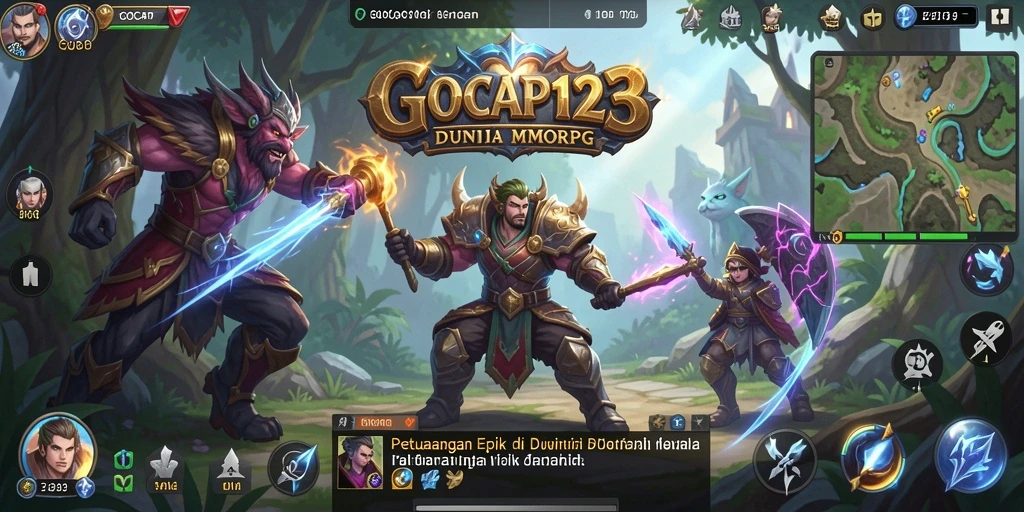 Gameplay seru GOCAP123 dalam dunia MMORPG.