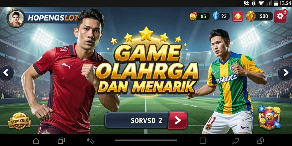 Screenshot dari gameplay HOPENGSLOT yang penuh aksi olahraga.