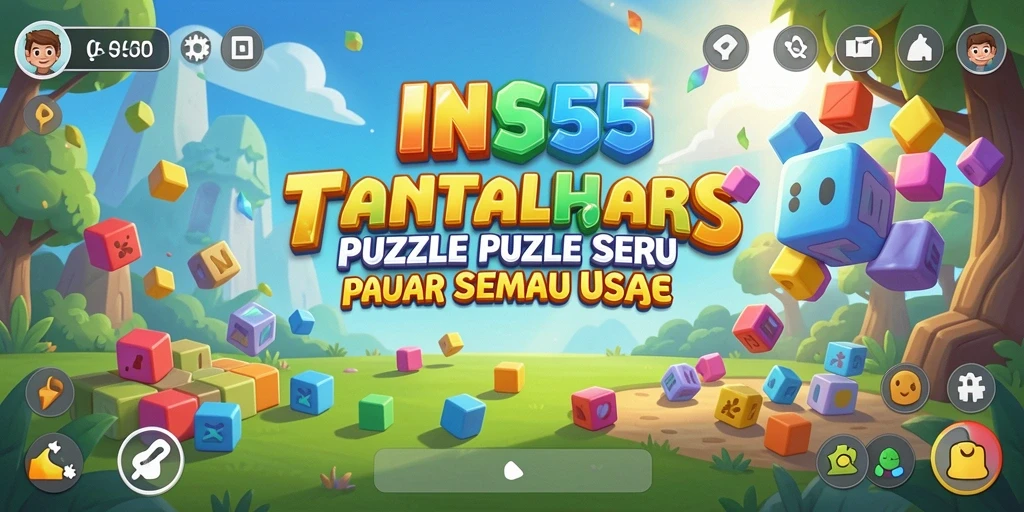 Screenshot gameplay INS55 menampilkan tantangan puzzle yang seru.