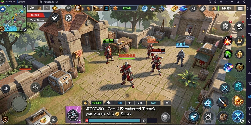 Screenshot utama JUDOL303 yang menunjukkan gameplay SLG yang mendebarkan.