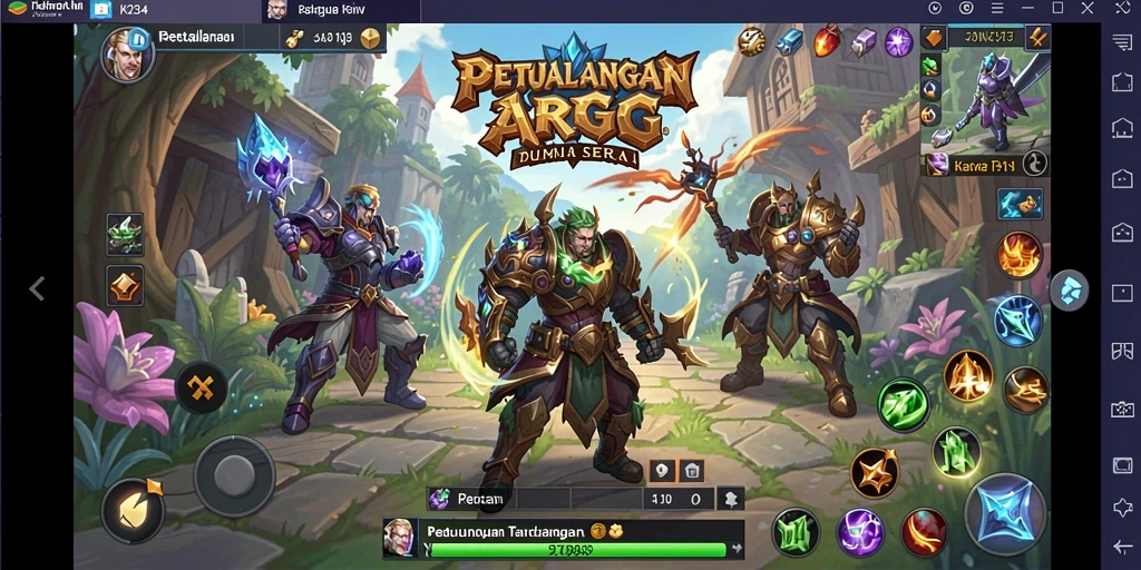 Gameplay K234 menampilkan pertarungan epik di dunia fantasi yang luas.