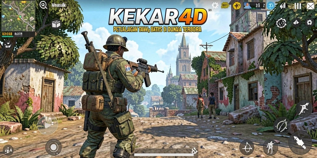 Screenshot gameplay KEKAR4D menampilkan eksplorasi yang seru di dunia terbuka.