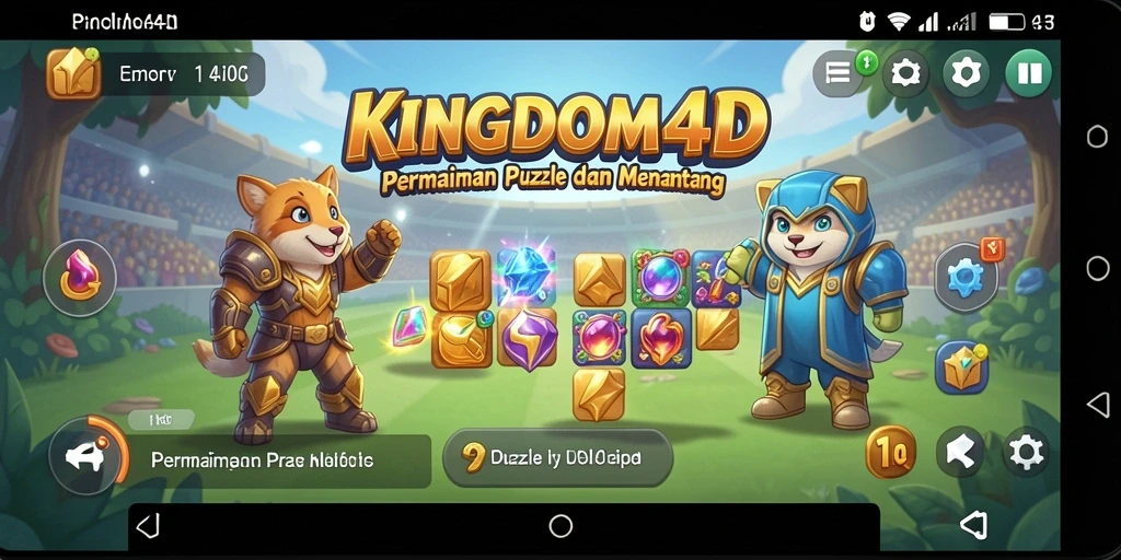 Screenshot KINGDOM4D menampilkan gameplay menarik dari puzzle yang harus dipecahkan.
