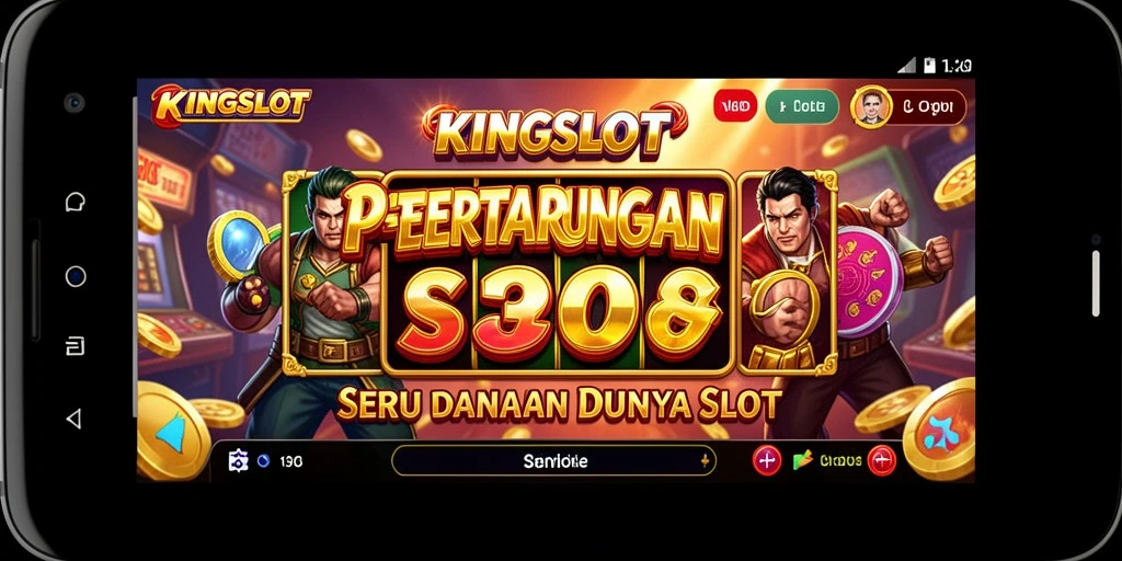 Tampilan gameplay KINGSLOT yang penuh aksi dan seru di arena pertarungan.