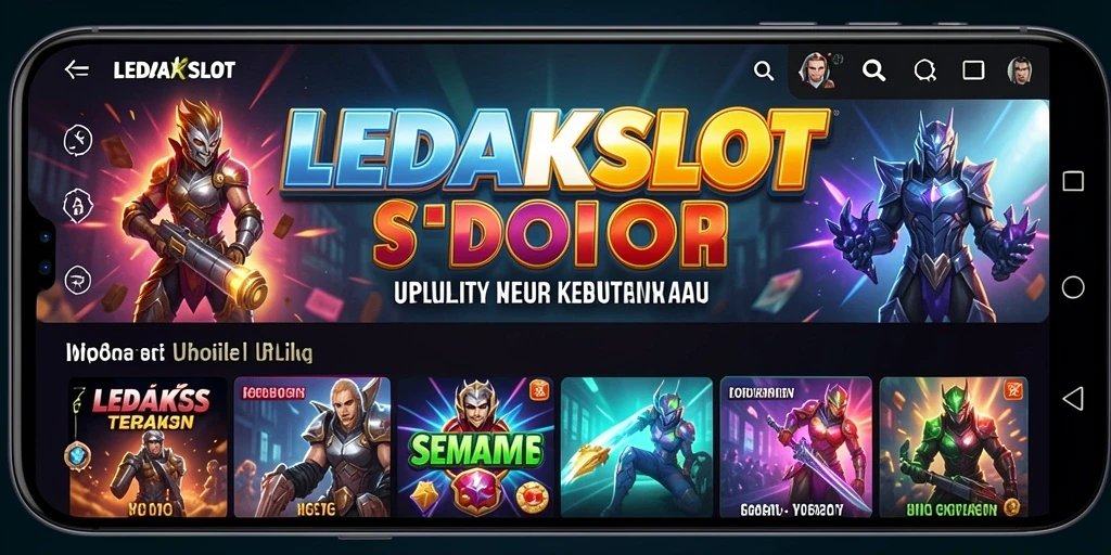 Tampilan antarmuka utama LEDAKSLOT yang intuitif dan mudah digunakan.