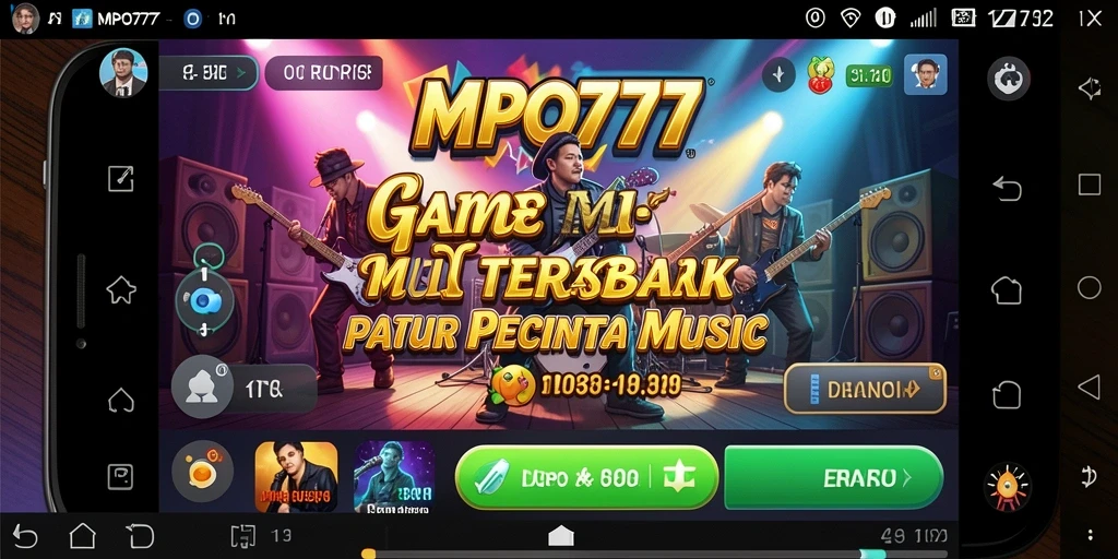 Tangkapan layar gameplay MPO777 menampilkan pengalaman musik yang mendebarkan.