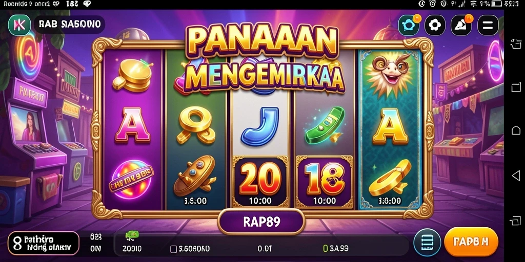 Tampilan gameplay slot yang mendebarkan di RAP89.