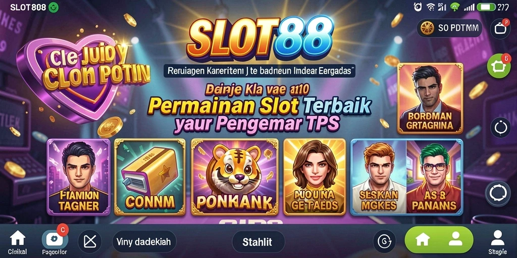 Screenshot utama SLOT88 menampilkan gameplay seru dan grafis menawan.