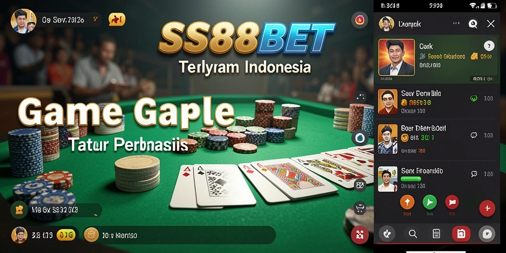 Screenshot gameplay SS88BET menampilkan suasana seru permainan Gaple.