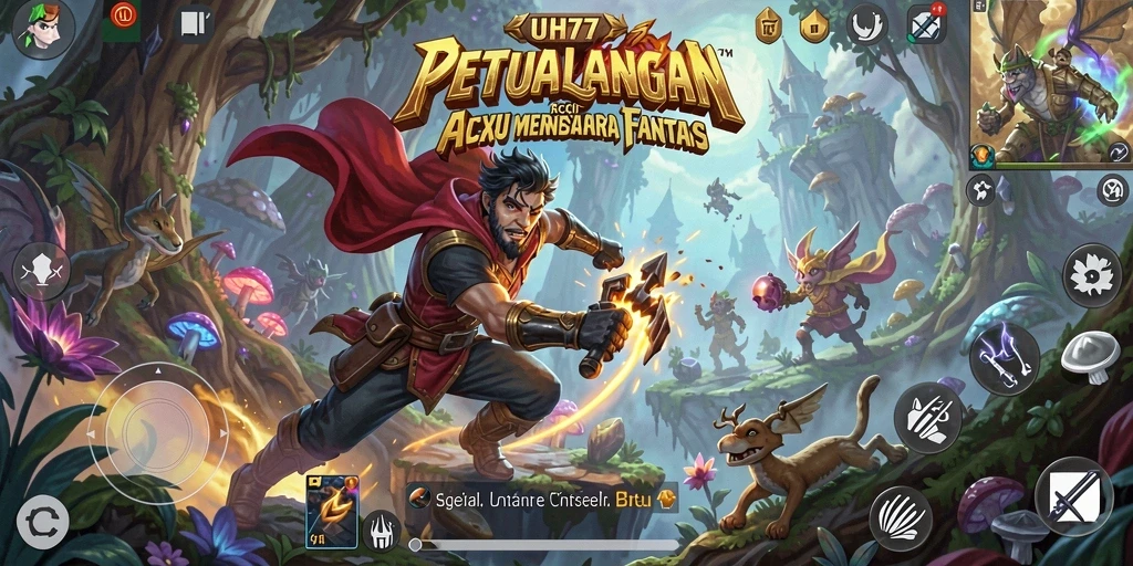 Gameplay UH77 menampilkan aksi seru dan petualangan mendebarkan.