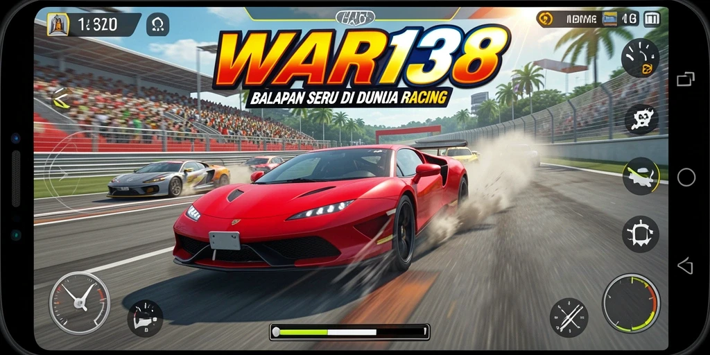Gameplay intens dari balapan seru di WAR138